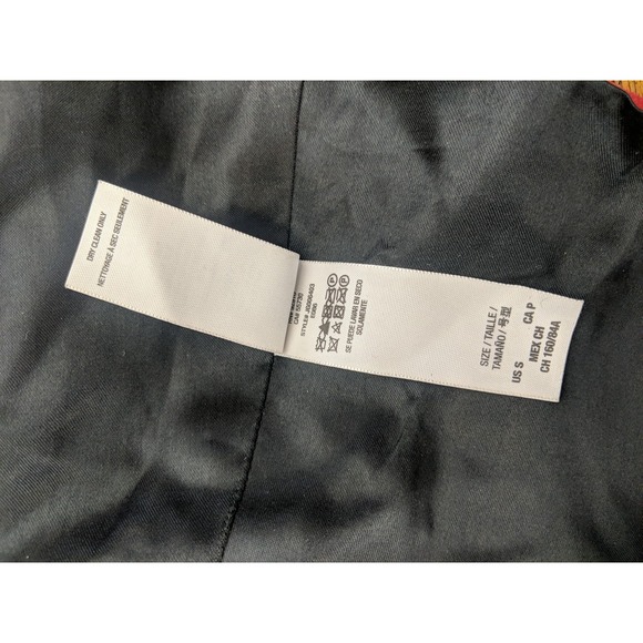 Juicy Couture Coat Size Small Red Italian Wool Jacket Ruffle Trim Pea Coat - Picture 10 of 15